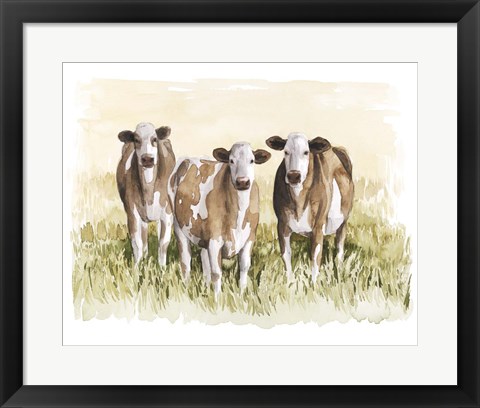 Framed Golden Graze I Print