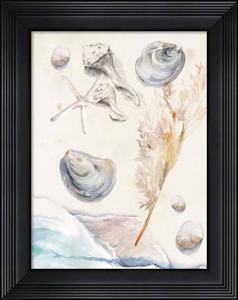 Framed Washing Ashore I Print