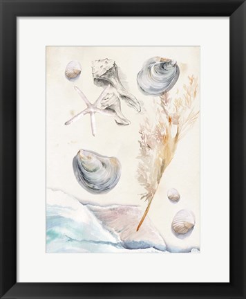 Framed Washing Ashore I Print