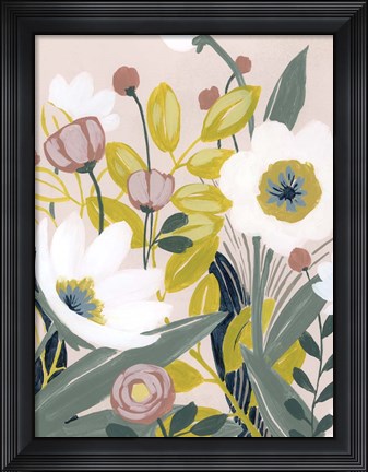 Framed Garden Sketch I Print