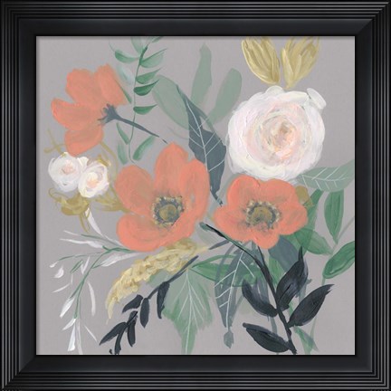 Framed Anemone Jumble II Print