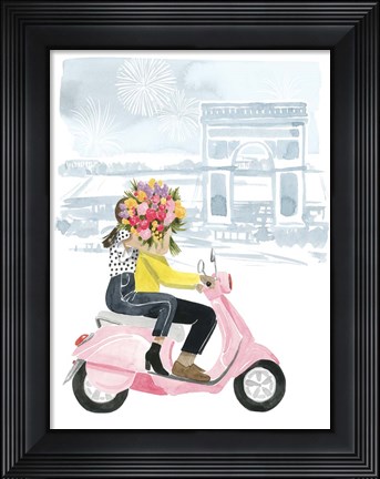 Framed Paris in Love I Print