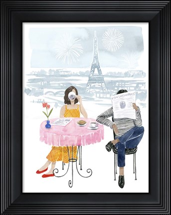 Framed Paris in Love II Print