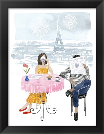 Framed Paris in Love II Print