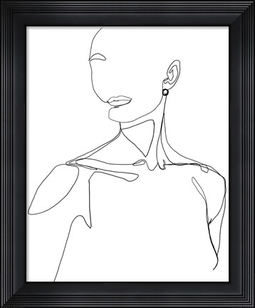 Framed Everlasting Elegance I Print
