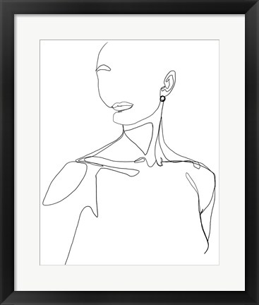 Framed Everlasting Elegance I Print