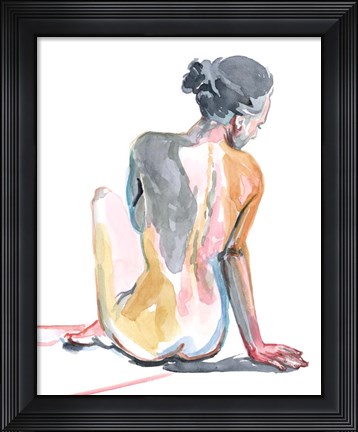 Framed Colorful Shadows I Print