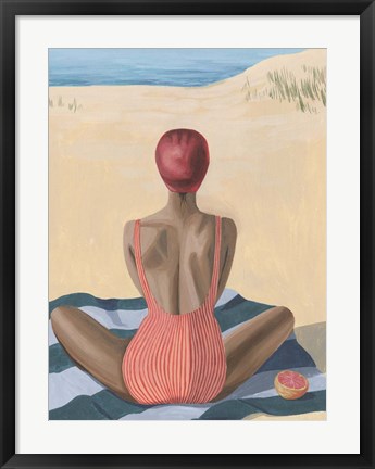 Framed Pomello Beach I Print