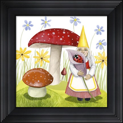 Framed Gnome Neighbors II Print