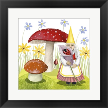 Framed Gnome Neighbors II Print