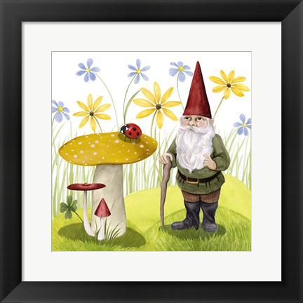 Framed Gnome Neighbors IV Print