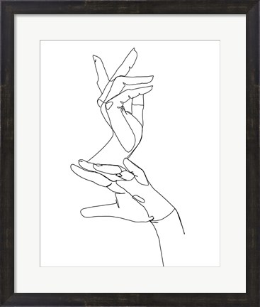 Framed Magic Hands I Print