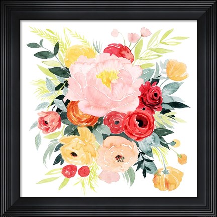 Framed Beaute Flora II Print