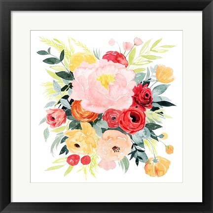 Framed Beaute Flora II Print