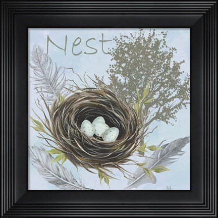 Framed Nesting Collection I Print