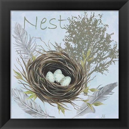 Framed Nesting Collection I Print