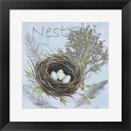 Framed Nesting Collection I Print