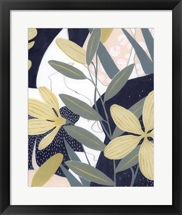 Framed Flores Noche II Print