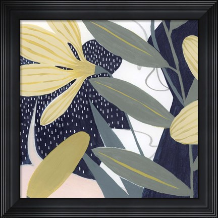 Framed Flores Noche IV Print