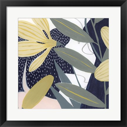 Framed Flores Noche IV Print