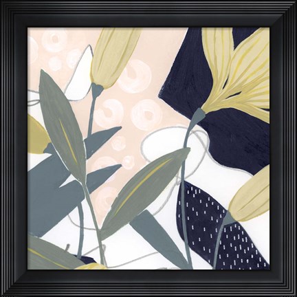 Framed Flores Noche V Print