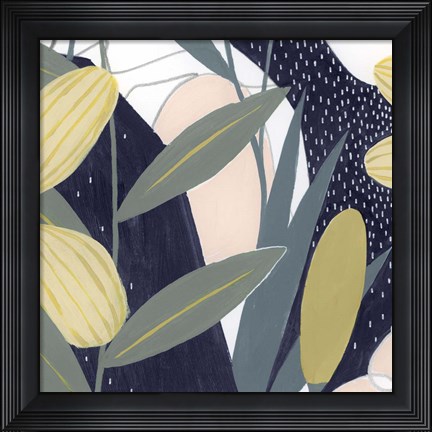 Framed Flores Noche VI Print