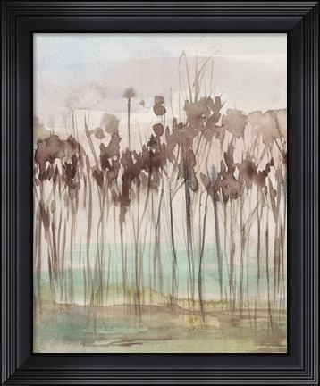 Framed Sienna Treeline I Print