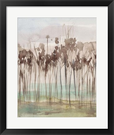 Framed Sienna Treeline I Print