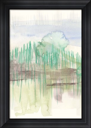 Framed Verde Horizon I Print