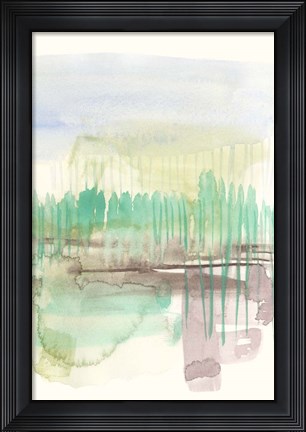 Framed Verde Horizon II Print