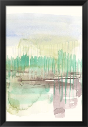 Framed Verde Horizon II Print