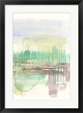 Framed Verde Horizon II Print