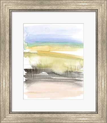 Framed Grassy Marsh II Print