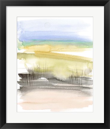 Framed Grassy Marsh II Print