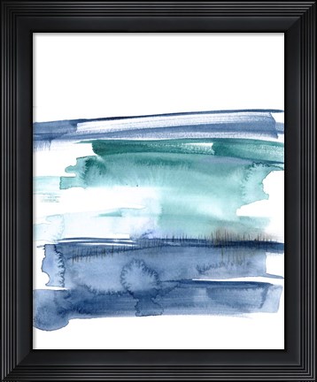 Framed Teal Inside I Print
