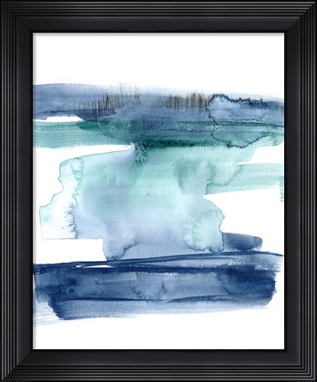 Framed Teal Inside II Print
