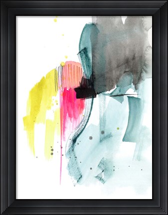 Framed Neon Contemplation I Print