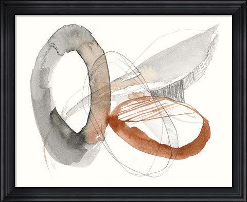 Framed Sienna Rounds II Print