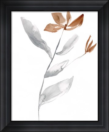 Framed Simple Stem I Print