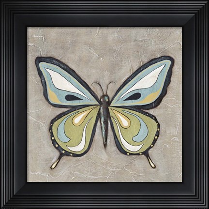 Framed Graphic Spring Butterfly I Print