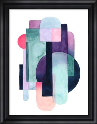 Framed Urban Deco I Print