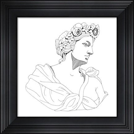 Framed Garden Goddess I Print