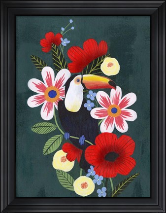 Framed Tropical Toucan I Print