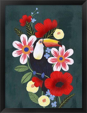 Framed Tropical Toucan I Print