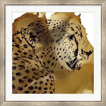 Framed Leopard Portrait II Print