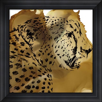 Framed Leopard Portrait II Print