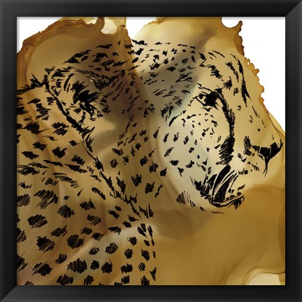 Framed Leopard Portrait II Print