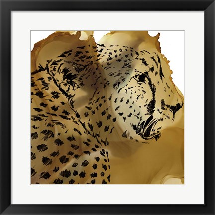 Framed Leopard Portrait II Print