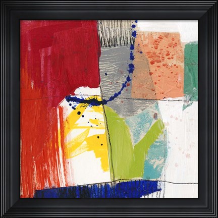 Framed Bright Composition I Print