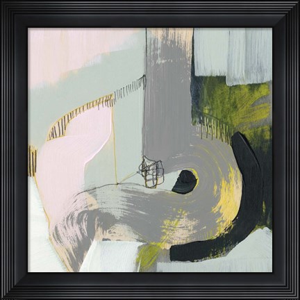 Framed Pastel Strokes II Print